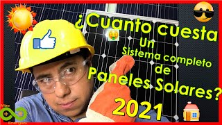 Cuanto cuesta un sistema de panel solar 2021 [upl. by Halyhs]