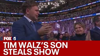 Tim Walz sons emotional reaction to dad at DNC  FOX 5 News [upl. by Ingold]