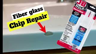 Damaged Fiberglass REPAIRJB WELD 2 PART EPOXYBathroom Sink [upl. by Kampmeier]