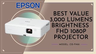 EPSON COFH01 1080P PROJECTOR REVIEW WITH ALR SCREEN AND COFH02 COMPARISON [upl. by Fen461]