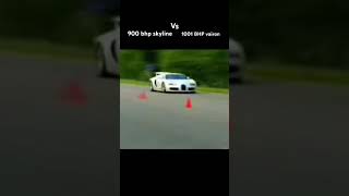 Nissan gtr r34 vs Bugatti Veyron drag race [upl. by Drud]