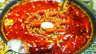 EXTREME SPICY CHINESE FOOD CHALLENGE in SICHUAN China  DEATH LEVEL SPICY HOT POT CHALLENGE [upl. by Hpejsoj]