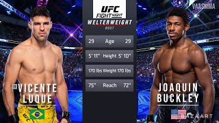 VICENTE LUQUE VS JOAQUIN BUCKLEY FULL FIGHT UFC ON ESPN 54 [upl. by Selrahc]