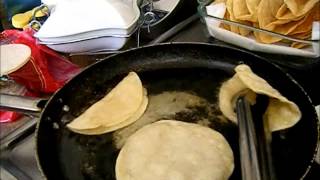 HOW TO FRY A TACO SHELL [upl. by Kym]