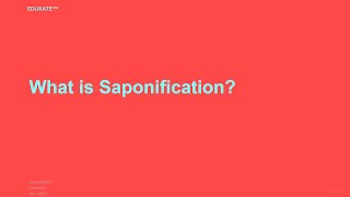 What is Saponification [upl. by Millar]