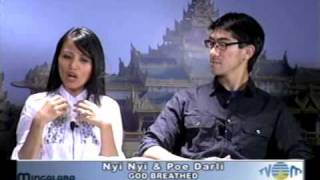 ကိုညီညီ amp မပိုးဒါလီ  Interview at TV Mandalay 1 of 2 [upl. by Yneffit]