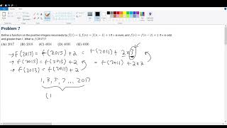 AMC 12A 2017 Problem 7 [upl. by Brenna]