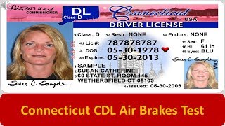 Connecticut CDL Air Brakes Test [upl. by Edrahc888]