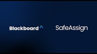 SafeAssign  Blackboard [upl. by Eenahc]