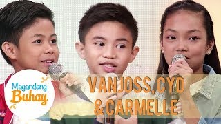 Vanjoss Cyd and Carmelle give advice to aspiring singers  Magandang Buhay [upl. by Yrek]