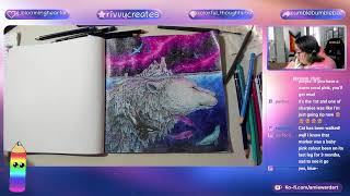 Galaxies with Inktense spacetember begins  Colouring Geomorphia by Kerby Rosanes [upl. by Adiaroz]