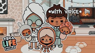 Aesthetic Family Morning Routine  WITH MY VOICE  Toca Boca Family Roleplay S2E2 [upl. by Oab]