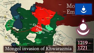 Mongol invasion of Khwarazmian Empire  Every month 1219  1221 [upl. by Jeremiah]