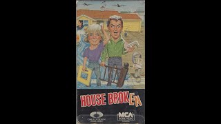 Opening to Housebroken 1985  Canadian VHS Release [upl. by Aisac]