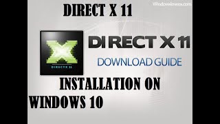 DIRECT X 11 INSTALLATION IN WINDOWS 10 FULL TUTORIAL [upl. by Christen]