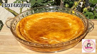 Custard pie recipe  crustless custard pie recipe Quick and Easy custard pie recipe [upl. by Patricio752]