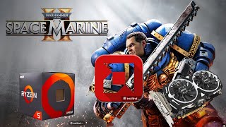 Warhammer 40000 Space Marine 2 OptiScaler MOD 07  1600 af OC 39 rx 570 4 GB 1400 mhz [upl. by Westberg796]