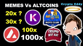 Memes Vs Altcoins  20x 30x 100x 1000x Tooker Boys Club TrumpWifHat Amadeus memes gaming ai [upl. by Jon]