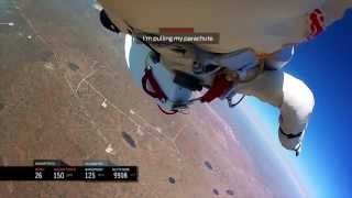 INSPIRATIONAL  Felix Baumgartner  Headcam footage space Jump FULL [upl. by Tartan931]