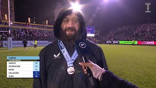 Joe Marler gives hilarious post match interview after being named Player of the Match at Bath [upl. by Nairret]