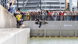 Italo Ferreira Surfs at the Opening of RiF010 in Rotterdam [upl. by Sinylg]