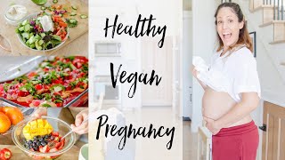 What I Ate Today during my 2nd HEALTHY VEGAN PREGNANCY 2nd Trimester [upl. by Adilen]