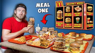 I Finished EVERY Secret Menu Item At Fast Food Restaurants For 72 Hours [upl. by Trimmer]