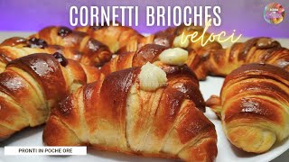 CROISSANT SFOGLIATI alla crema ricetta con SFOGLIATURA FACILE 🥐 [upl. by Robenia]