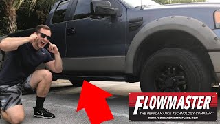 I Installed A Flowmaster 40 Series Muffler On My Ford F150  Sounds AMAZING  NO WELDING NEEDED [upl. by Ferullo]