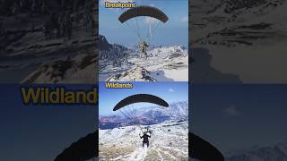 GhostRecon Breakpoint Vs Wildlands  parachute comparison gaming ytshorts ytgaming steam [upl. by Malet]