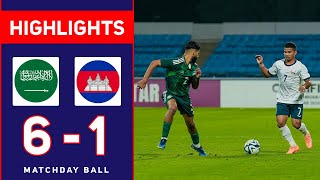 HIGHLIGHTS  Saudi Arabia vs Cambodia 61  AFC U23 Asian Cup 2023 [upl. by Yemirej]