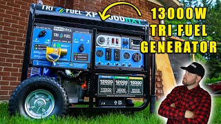 Duromax 13000W TriFuel Generator  The Ultimate Power Solution for Any Situation [upl. by Anawahs789]