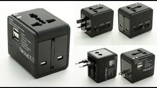 Moredealmy  Universal Travel Charger Adaptor with 2 USB Ports [upl. by Kcirdahs85]