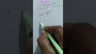 Evaluate Simple Radical Problem  maths shorttrick shorts trending vedicmathschool viralshort [upl. by Chico403]