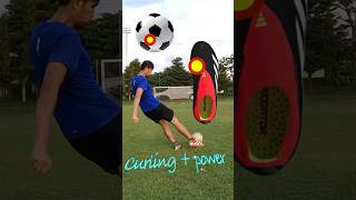 Best foot contact for curve curling  accuracy with adidas laceless boots curve football skony7 [upl. by Ivad389]