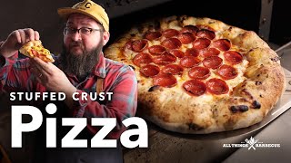 Get Stuffed With This Delicious Stuffed Crust Pizza Recipe  Chef Tom X All Things BBQ [upl. by Kimberlyn]