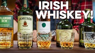 Tasting amp Ranking 5 Irish Whiskeys  How to Drink [upl. by Anahgem]