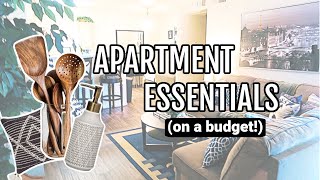 Apartment EssentialsMustHaves on a BUDGET⎜The ULTIMATE Checklist [upl. by Eiznek]