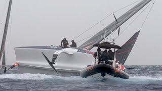 ALINGHI CAPSIZE ON THE STORM [upl. by Oak]