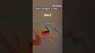 Your dragon if you…🩵 art papercraft pd paperpuppet [upl. by Adiene927]