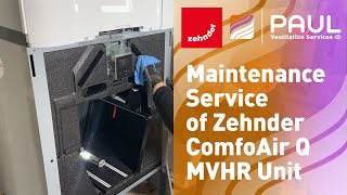 Maintenance of Zehnder ComfoAir Q MVHR [upl. by Dnanidref]