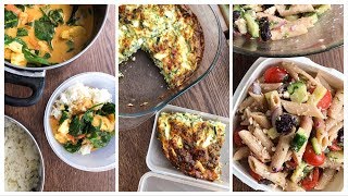 3 einfache MEALPREP Rezepte  Gesunde Mittagessenideen für die Arbeit [upl. by Ivonne]