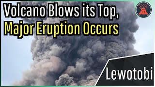 Lewotobi Volcano Eruption Update Volcano Blows its Top Major Eruption [upl. by Bethesde]