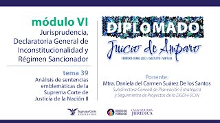 Jueves 30 de junio de 2022 Diplomado quotJuicio de Amparoquot edición 2022 Módulo VI [upl. by Martyn]