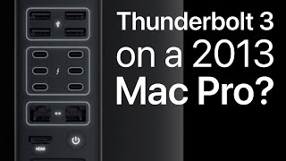 2013 Mac Pro Using Thunderbolt 3 and USBC [upl. by Nagiem]