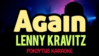 Again 🎤 Lenny Kravitz karaoke lyrics lyricvideo minusone [upl. by Mayda]