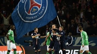 Coupe de France  12 finales  ParisSG  AS SaintEtienne  41 les buts [upl. by Ayotak]