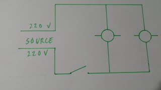 two bulb connected in parallel controlled by single switch schematic diagram [upl. by Nisen]