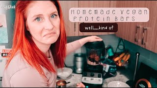 I Tried Making Homemade Vegan Protein Bars Quarantine Kitchen [upl. by Darton]