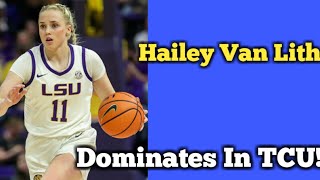 Hailey Van Lith Dominates In First Tcu Game By Scoring 27 Points7 Assists amp 6 Steals [upl. by Edmon]